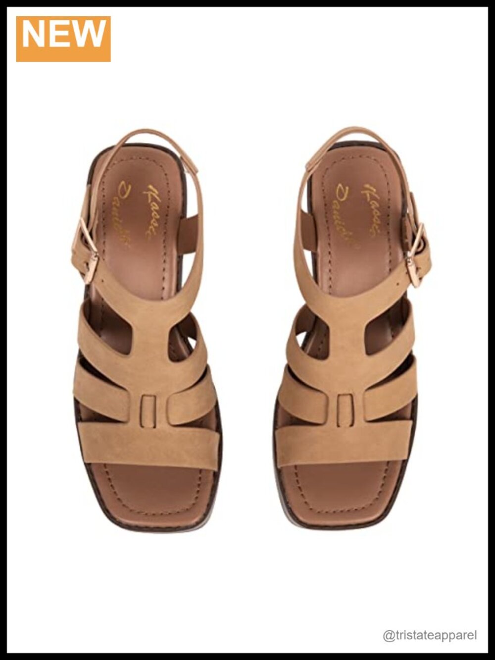 Faux Leather Platform Wedge Ankle Strap Sandal 3" Heel Semi-Formal - Picture 5 of 5